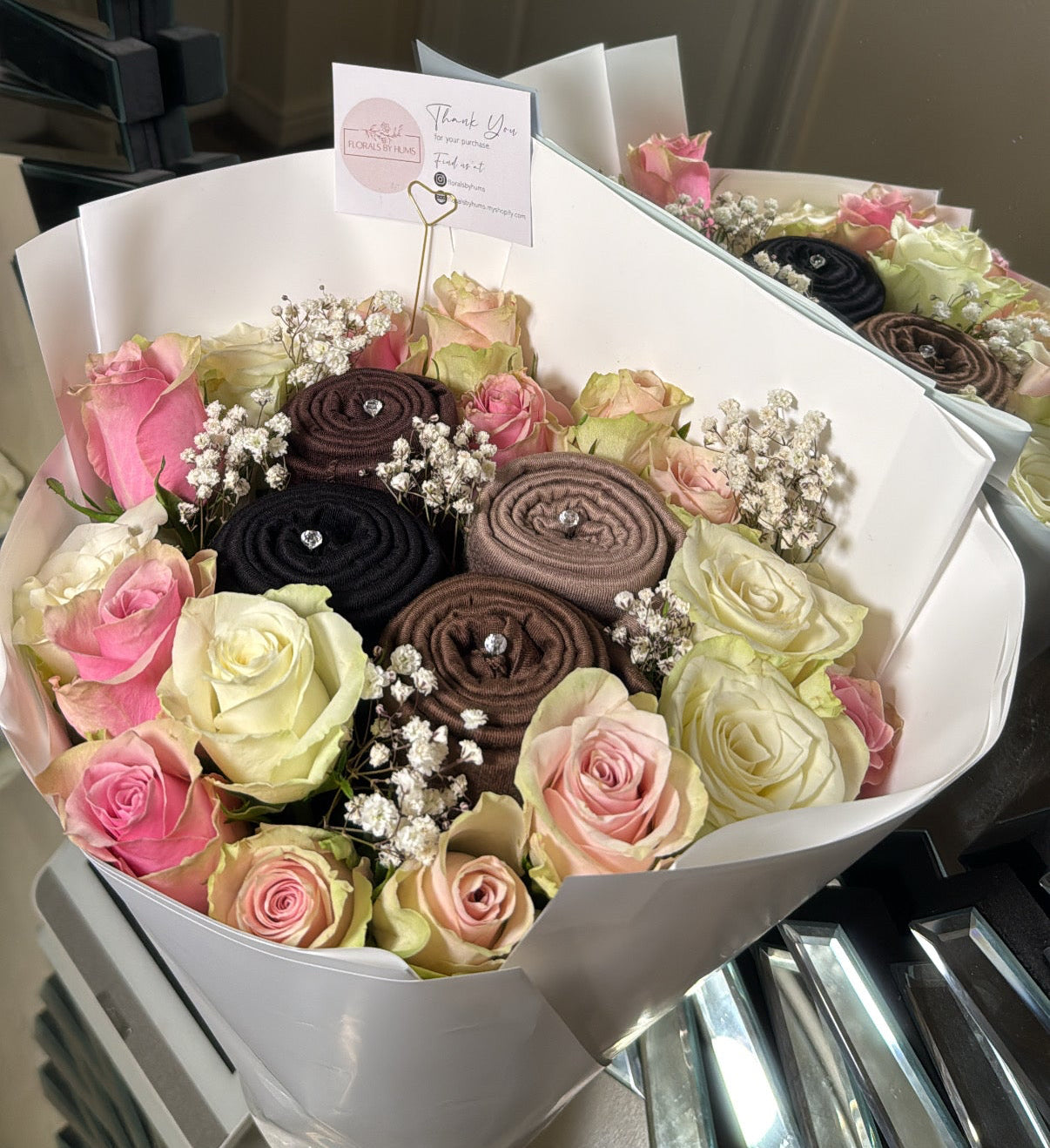 Jersey hijab bouquet
