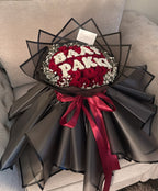 Premium rose skirt bouquet (customisable top lettering)
