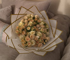 Beige and white mixed large bouquet