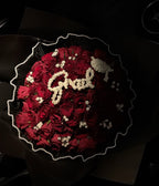 Grad bouquet - italic writing